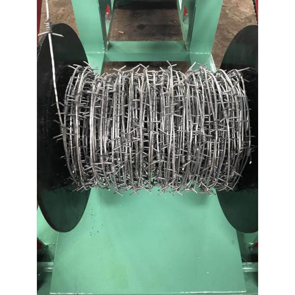 Single Strand Barbed Wire Making Machine , Barbed Wire Fencing Machine For Protection