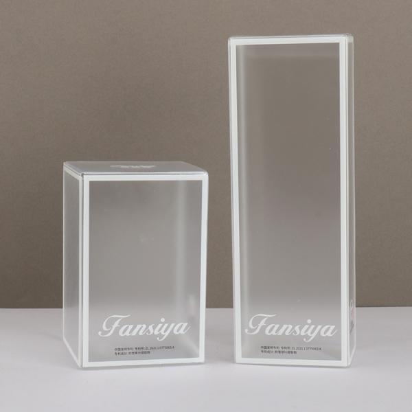 Custom Printed Cosmetic Frosted Transparent Plastic Box Skin Care PP Folding Box Packaging