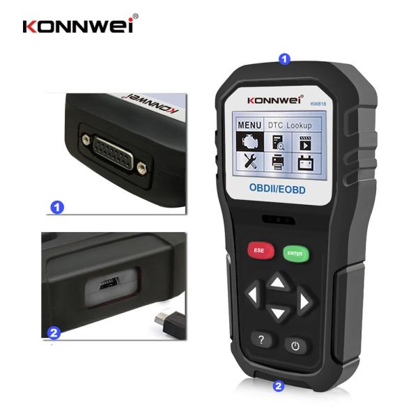 Quality Multi - Functional Car Battery Voltage Tester  KW818 Car Battery Diagnostic Tool System Free Upgraded for sale