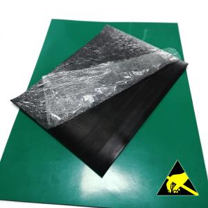 China Green Blue Black Grey ESD Rubber Mat Anti Static For Workplace Table / Floor wholesale