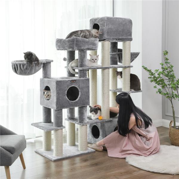 Urban Chewy Cat Scratching Post Oversized Design With Heavy Plush Perch
