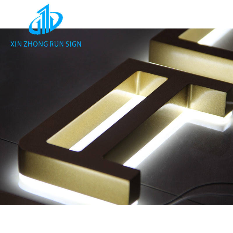 Factory Hot Selling Outdoor Company Logo Acrylic Metal 3d Metal Letter Backlit Illuminated Sign