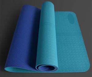 China New style fashion Eco Friendly Custom Printing non-slip exercise floor pattern waterproof washable sport TPE yoga mat on sale
