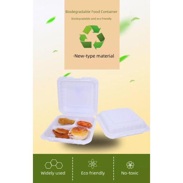 4 Compartment PP 1L Disposable Takeaway Food Container