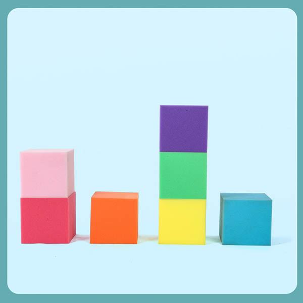 200mm Fireproof foam pit cubes Blue For Gymnastics High Density