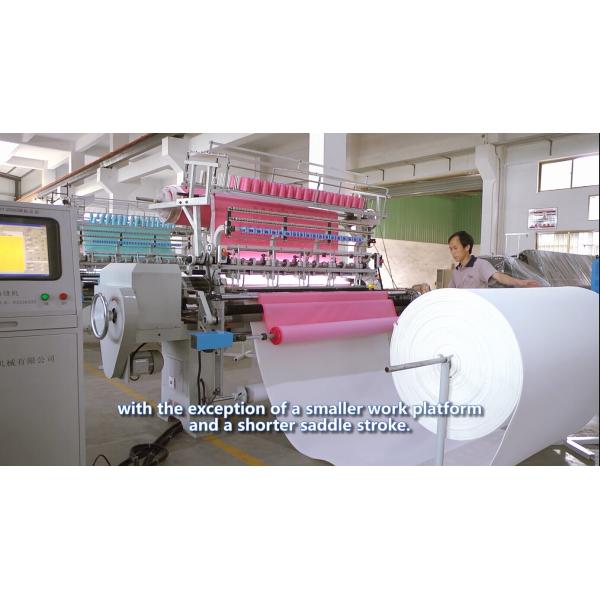 64 Inches Garment Quilting Machine , Industrial High Speed Multineedle Quilting Machine