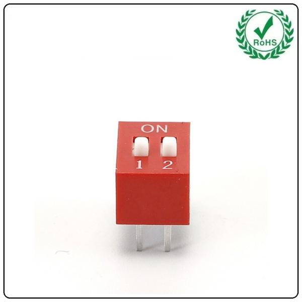 Quality 1-12 Position Single Pole Slide Dip Switch 24VDC Max Current for sale