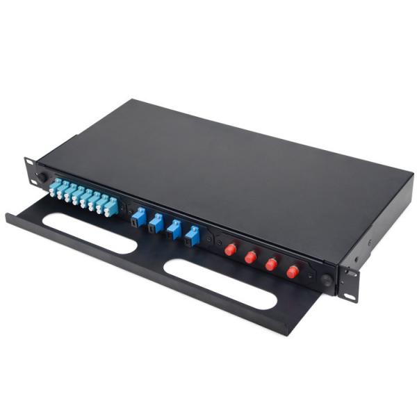 Quality 19'' 1U ODF 24 Port SC Fiber Patch Panel Distribution Box SMC IP55 for sale