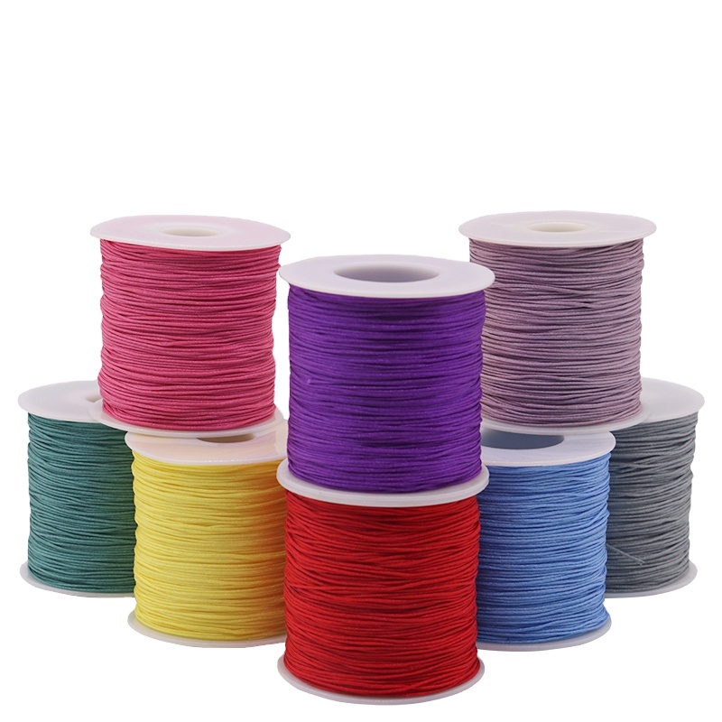 Jewelry Findings Type Cord 0.8mm Nylon Cord Thread for Vibrant Customized Bracelet