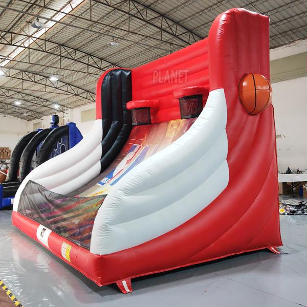 Popular Inflatable Basketball Shooting Game Carnival Basketball Bounce Machine Interactive Game