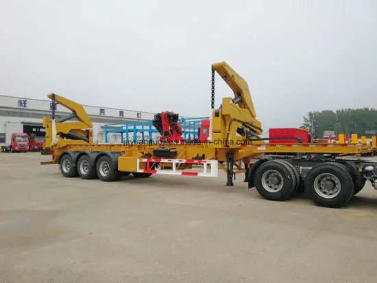 37T Rated Load Capacity Container Side Loader Semi Trailer with Side Lifter Loader Lift