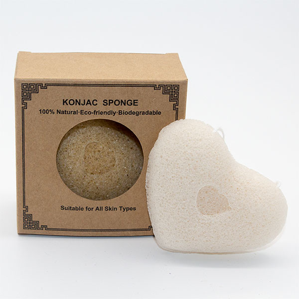 72mm*85mm*20mm Organic Konjac Sponges Dry Skin Exfoliating Skincare Sponge