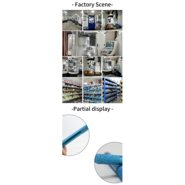 High Quality CNC Tools Circular Vacuum Brazed Stone Carving Drill Bits Diamond Core Drill Bits Coated Marble Carving Drill Bits