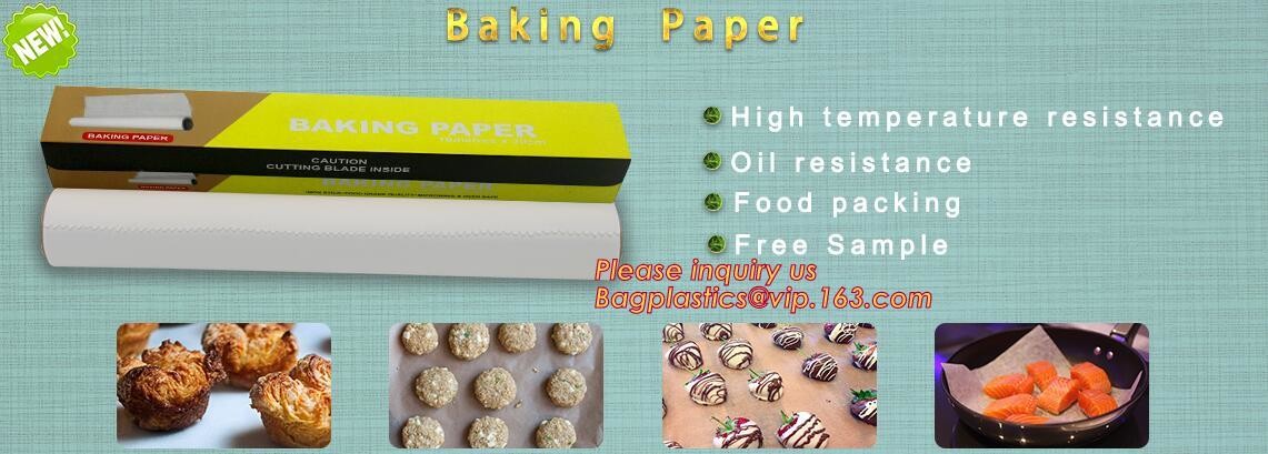 5M*37CM width non-stick silicone coated baking parchment paper,roasting paper for grill,line,cooking,BBQ bagplastics pac