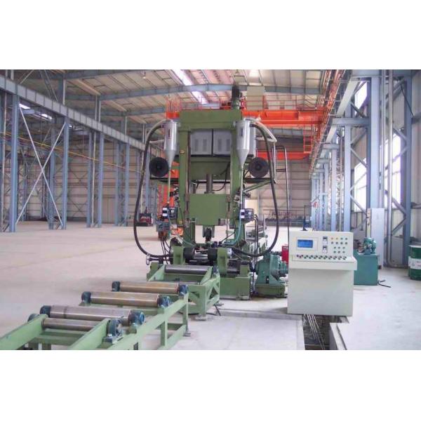 High Efficiency PLC Control Automatic 3 In 1 Integral Combination Equipment H Beam Production Line For Construction Area