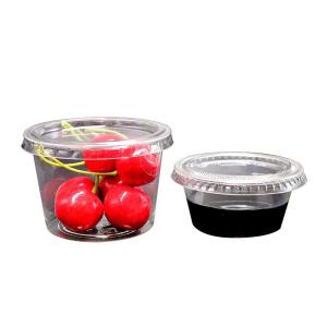 Biodegradable Disposable Sauce Cup Bio Poly Portion Cups With Lids