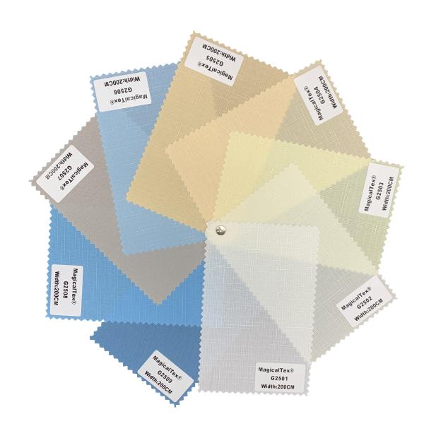 Ready Stock Greenguard 100% Polyester Translucent Roller Blinds Fabric For Window Decor