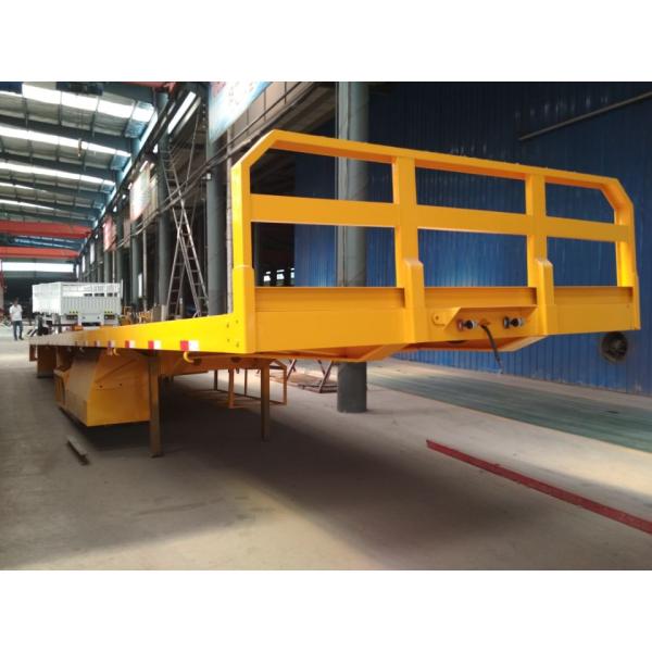 Customer Request Container Trailer 2 Axle 3 Axle 20FT 40 Ft Flat Bed Flatbed Trailer