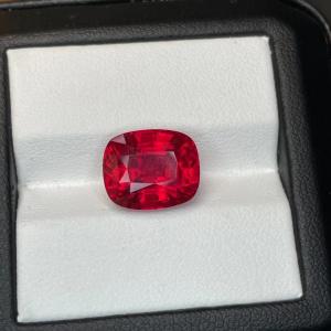 Sapphire Gem For Necklace Lab Created Fashioable Red Color