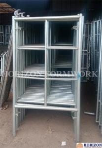 China 2 Horizontal Rungs Frame Scaffolding System 5' X 5' Size For Construction wholesale
