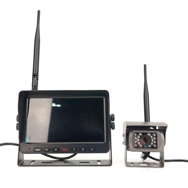 1080P Wireless Magnetic Backup Camera IP67 Rear View Monitor System 2412MHZ - 2484MHZ