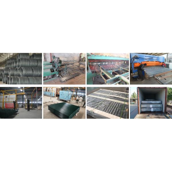 358 Burglar Fence Black Welded Wire Mesh Fencing Panels High Security