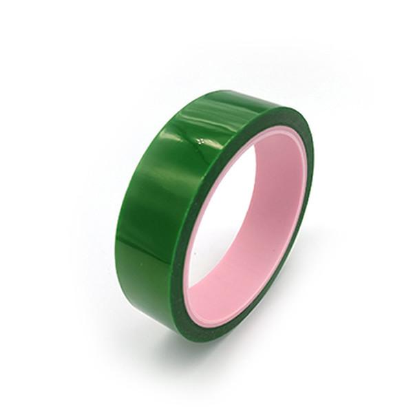Quality Masking Green Polyester Tape High Temperature Anti Static 2.4mil for sale