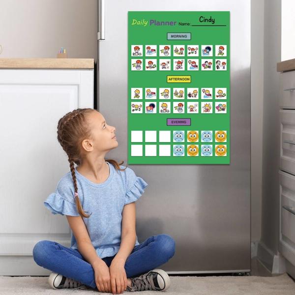 Removable Dry Erase Sticky Daily Behaviour Reward Chart With Stickers Printable