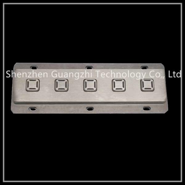 Quality 5 Function Buttons Metal Keypad , Stainless Steel Led Wired Luminous Keyboard for sale