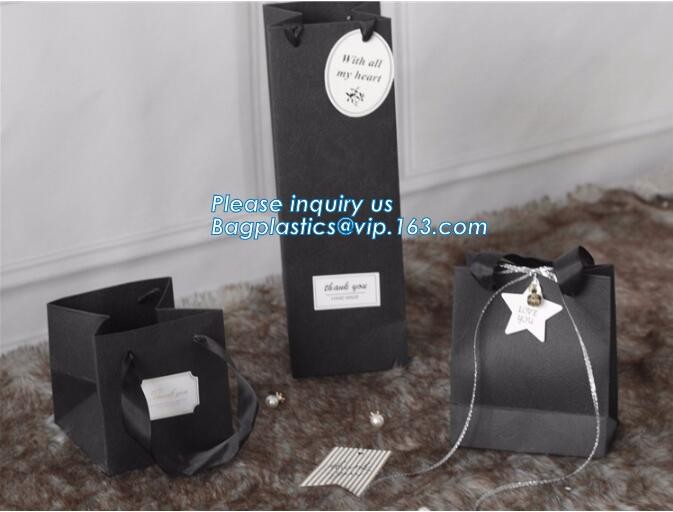 Customized Cut Printed Coated Paper Shopping Bag with Matt Lamination,rope handle custom logo printed white paper bag