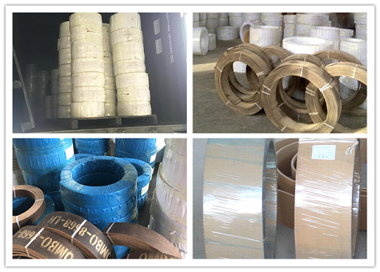 Brown Woven Brake Lining Material Winch Crane Woven Brake Roll Lining