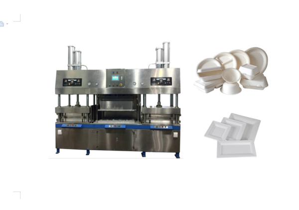 Quality PLC Manual Sugarcane Bagasse Plates Making Machine Default Power for sale
