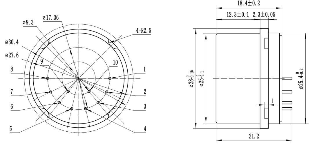 High Temperature Resistance And Compact Acceleration Measurement Unit With Size 25m
