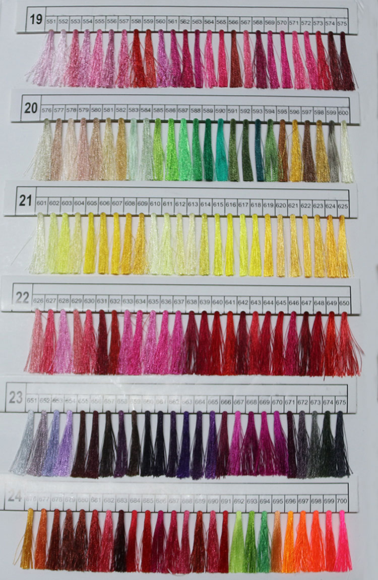 3500Y 120d/2 100% Rayon MERCERIZED Embroidery Thread for Machine Embroidery Accessory