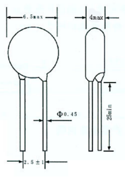 MF11 101 NTC Thermistor 100 Ohm DIP-2 For Electronic Circuit Temperature Compensation