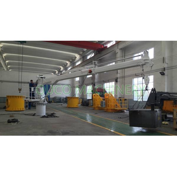 Yacht 2t 10m Telescopic Boom Hydraulic Deck Crane