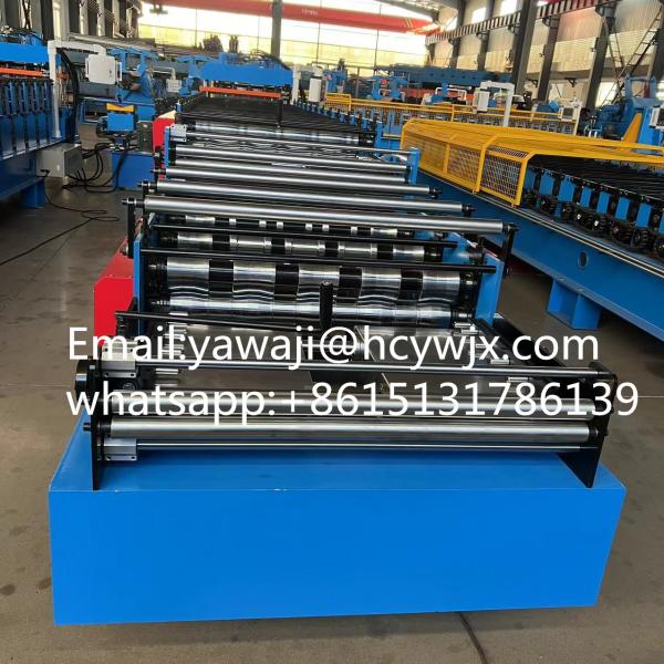 Stable Double Deck Roll Forming Machine with 45 Steel Quenching and Plating Rollers