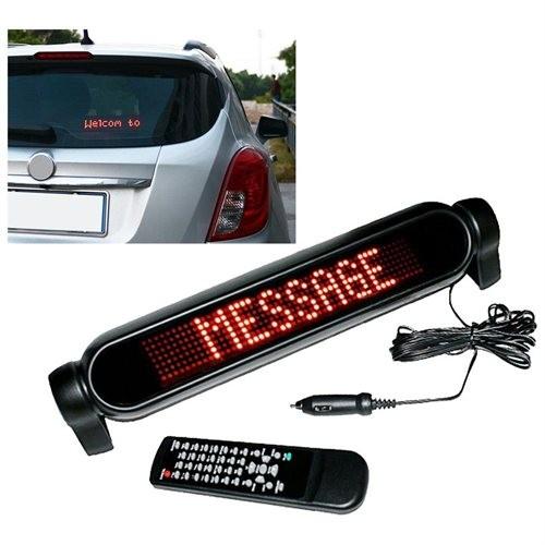 Quality Car 12V LED Message Sign Programmable Scrolling Display Board Red 7*50 Dots for sale