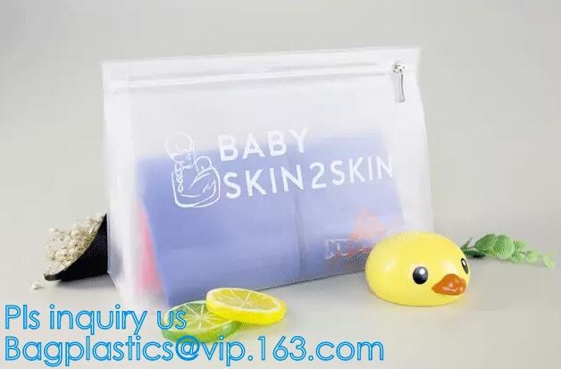 PVC Stationery ruler set packaging bag with slider, fabric slider zip bags, slider PVC cosmetic bag,pencil bag