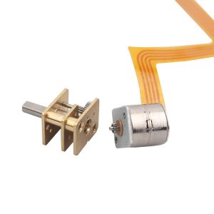 Low Noise Mini Dc Gear Motor / 2 Phase Bipolar Stepper Motor With FPC SM10157