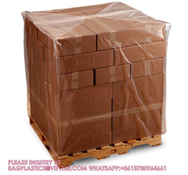 Quality Pallet Cover Bags PE Plastic Pallet Cover For Pallet Reusable Pallet Wrap Top Cover, Reusable Plastic Pallet Cover for sale