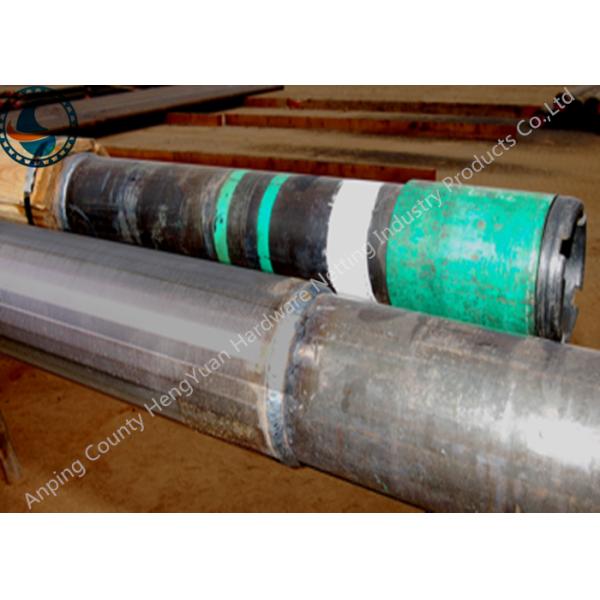Stainless Steel Wedge V Wire Screen , Metal Well Pipe Screens Liquid Filter