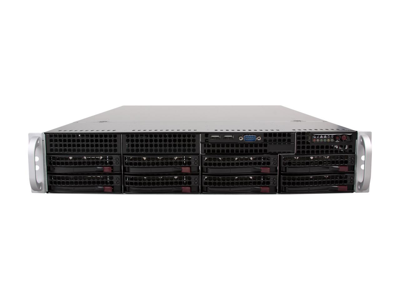 32GB/RECC/DDR4/3200MHz Memory Supermicro CSE-825TQ-563LPB Rack Server for Computing