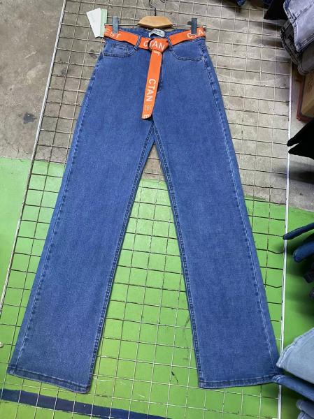 Quality Long Fashion Lady Jeans Stretch Denim Pants Straight Trend Jeans 25 for sale