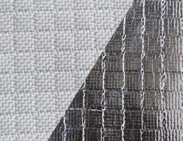 Fire Retardant Aluminized Fiberglass Fabric ALFW600 With Strong Light Reflection