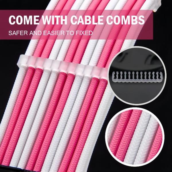 Sell spot 16 AWG Pink Six-piece suit power cable computer power cable electrical wires easier to fixed