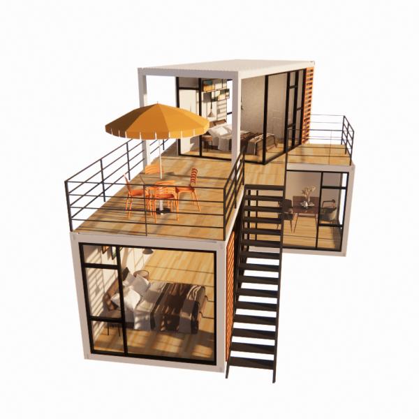 Wall 50/75/100mm Wave Sandwich Panel Portable House Mobile Homes Prefab Office Building for Luxury Container Hotel Kitchens