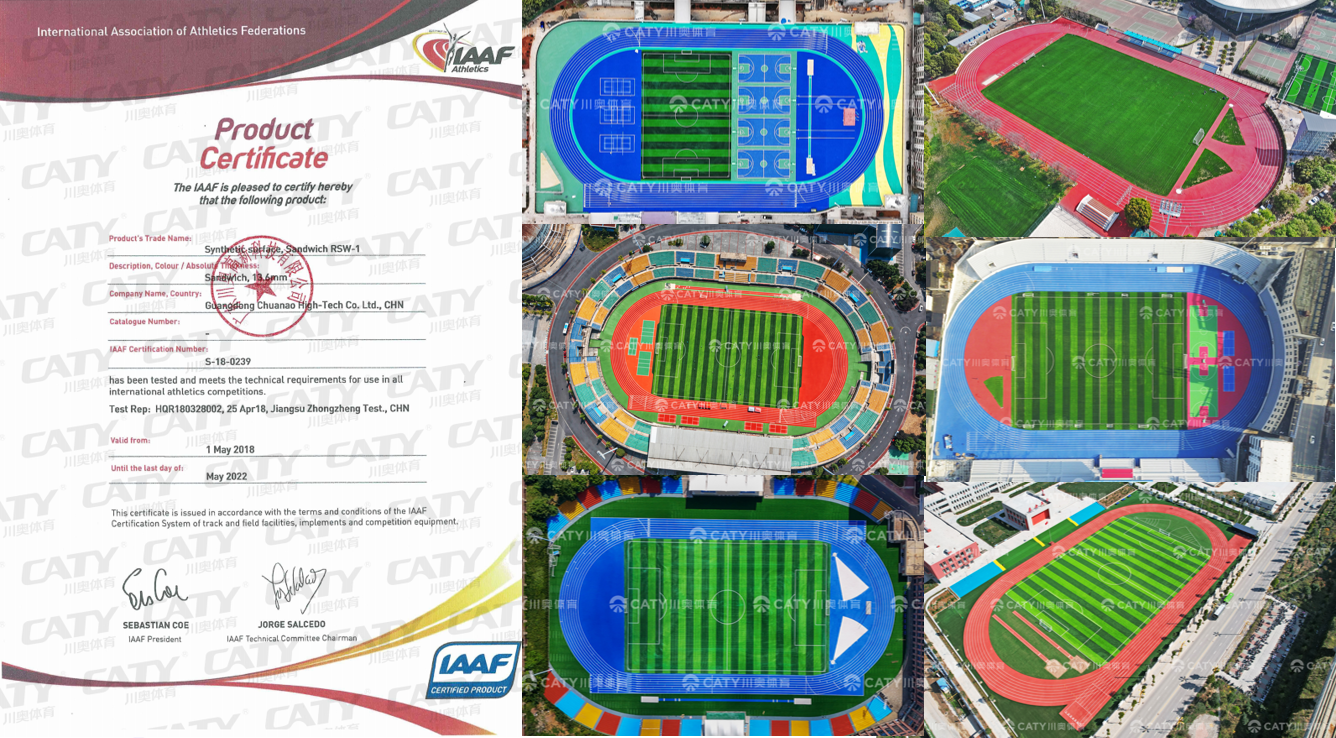 Athletic Running Track EPDM Rubber Athletic Flooring with Quick Installation for Track & Field