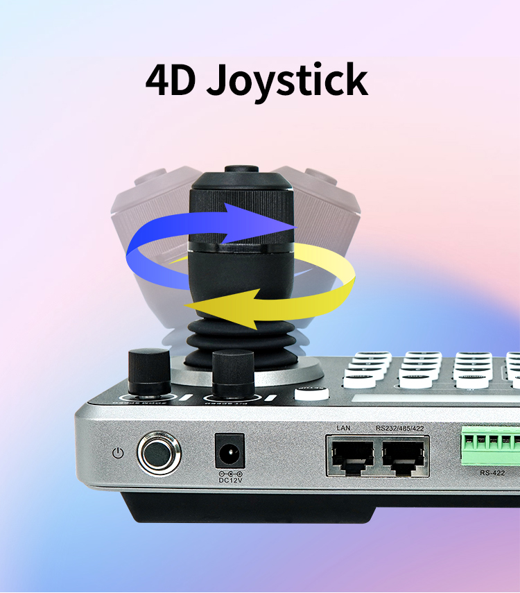 DAIPU CCU-105 NDI Camera Controller 4D Joystick Compatible for Advanced IP PTZ Control