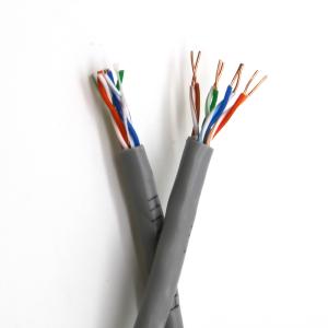China 4-pair 24AWG solid copper, Fluke Test pass, HDPE/PVC/LSZH jacket cat5e network cable on sale